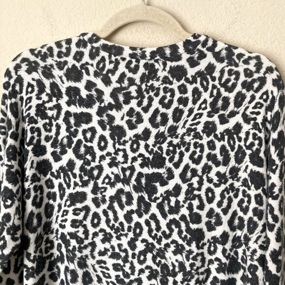 LNA Brushed Leopard Bitten Sweater In Snow Leopard Revolve - Picture 9 of 11